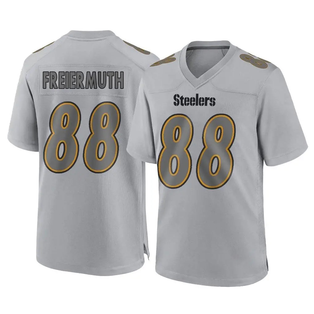 Kdoa P.Steelers #88 Pat Freiermuth Player Gray Atmosphere Fashion Home Game Stitched Jerseys