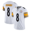 Kdoa P.Steelers #8 Aaron Rodgers Player White Limited Vapor Untouchable Home Game Stitched Jerseys