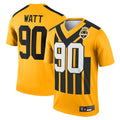 Kdoa P.Steelers #90 T.J. Watt Player Gold Alternate 1933 Throwback Legend Performance Top1 Stitched Jerseys
