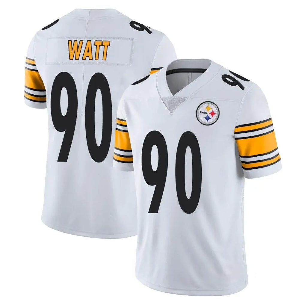 Kdoa P.Steelers #90 T.J. Watt Player White Limited Vapor Untouchable Home Game Stitched Jerseys