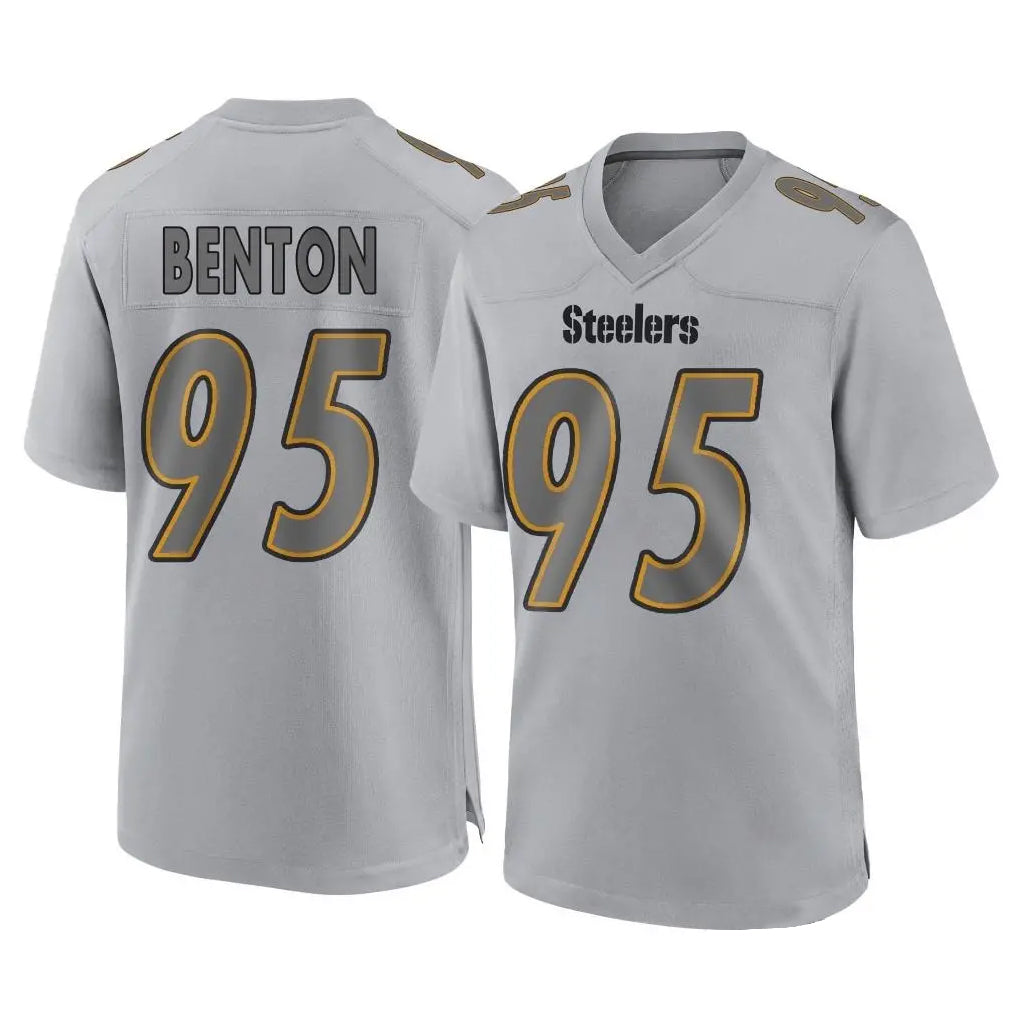Kdoa P.Steelers #95 Keeanu Benton Player Gray Atmosphere Fashion Home Game Stitched Jerseys
