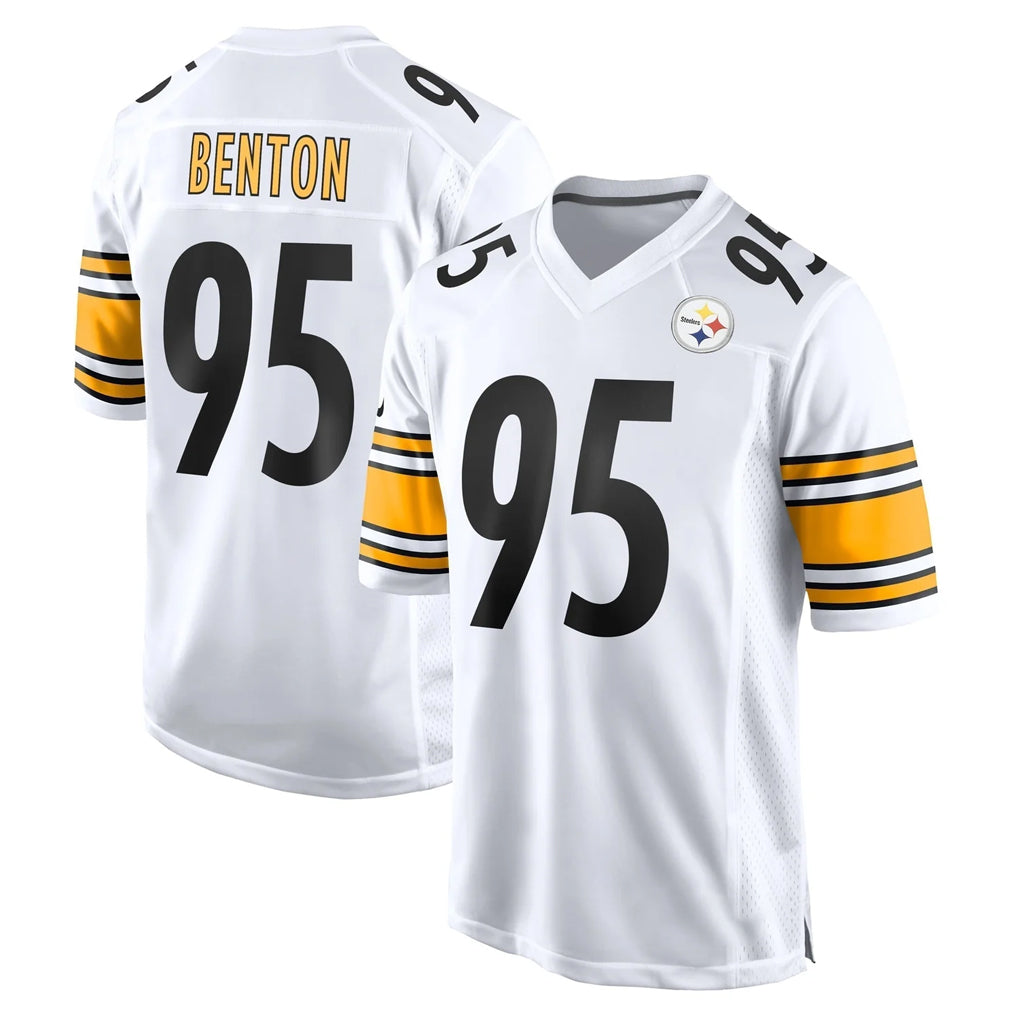 Kdoa P.Steelers #95 Keeanu Benton Player White Home Game Stitched Jerseys