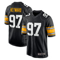 Kdoa P.Steelers #97 Cameron Heyward Player Black Home Limited Stitched Jerseys