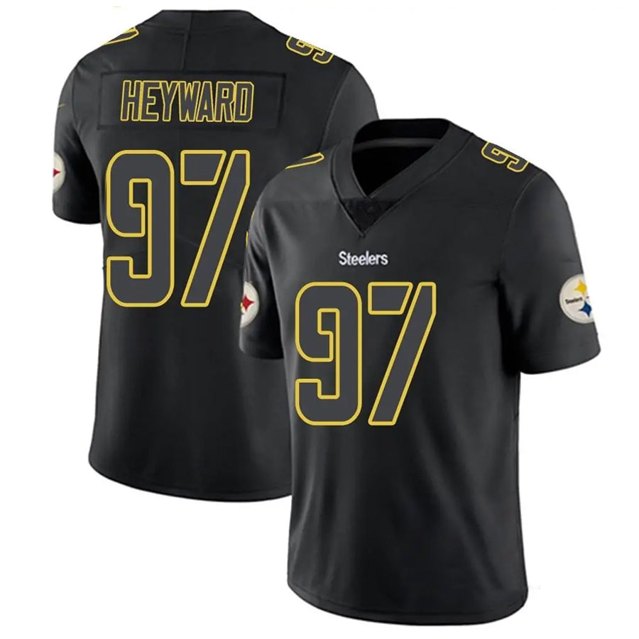 Kdoa P.Steelers #97 Cameron Heyward Player Black Impact Limited Stitched Jerseys