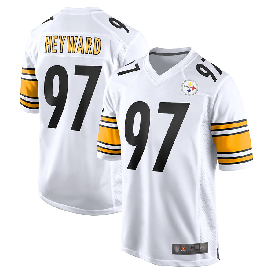 Kdoa P.Steelers #97 Cameron Heyward Player White Home Game Stitched Jerseys
