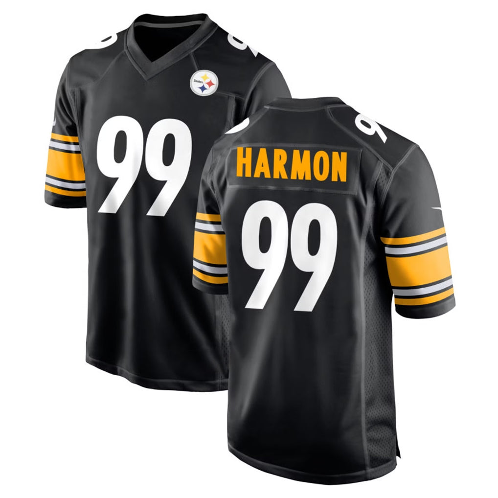 Kdoa P.Steelers #99 Derrick Harmon Player Black Home Game Stitched Jerseys