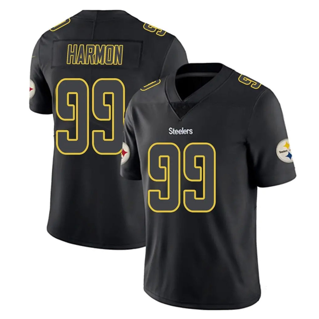 Kdoa P.Steelers #99 Derrick Harmon Player Black Impact Limited Home Game Stitched Jerseys