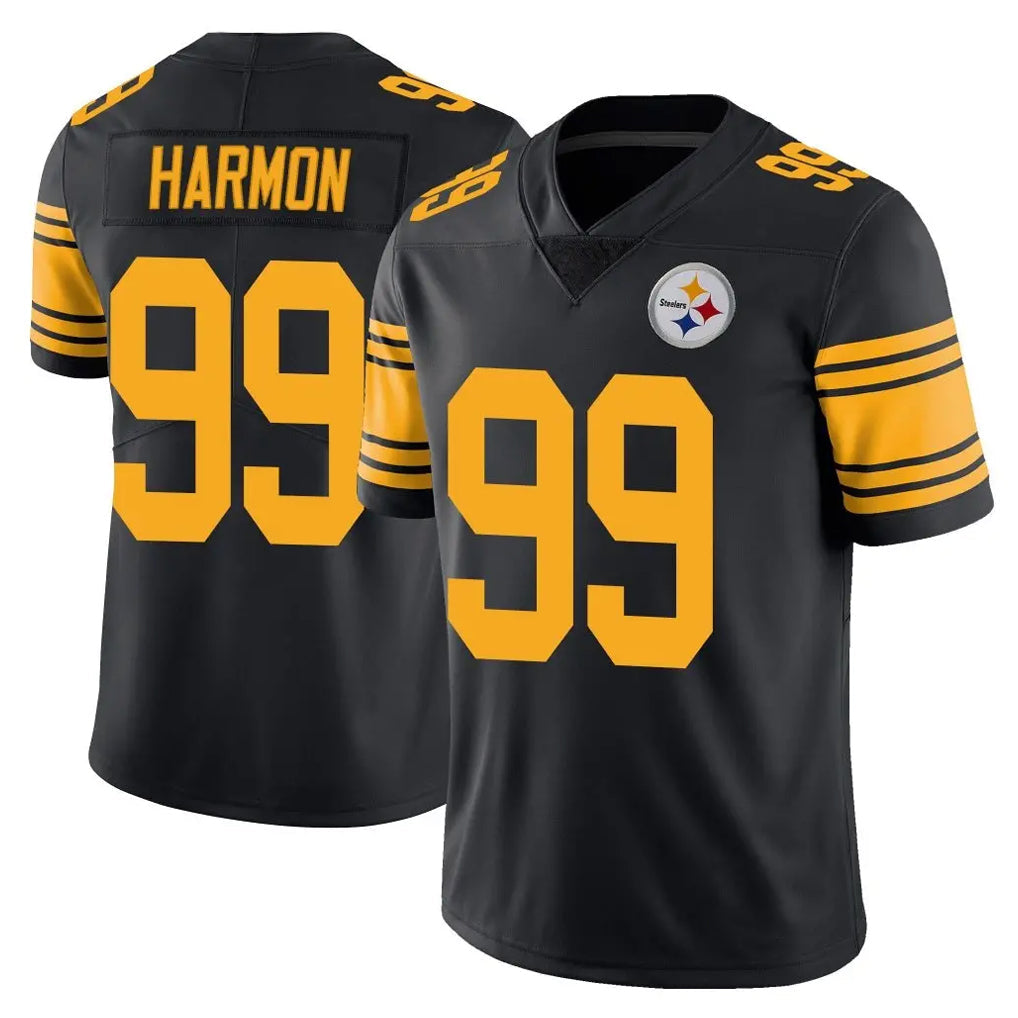 Kdoa P.Steelers #99 Derrick Harmon Player Black Limited Color Rush Home Game Stitched Jerseys
