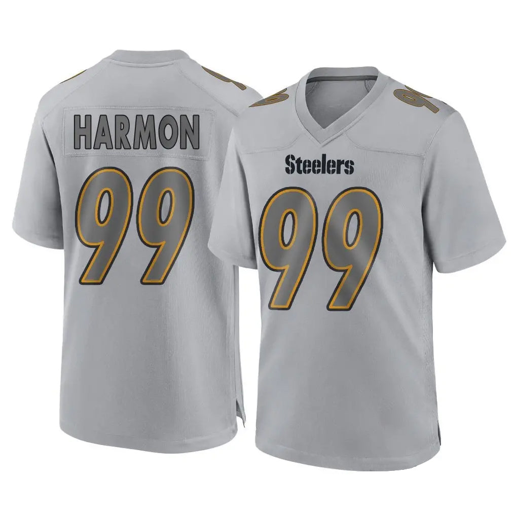 Kdoa P.Steelers #99 Derrick Harmon Player Gray Atmosphere Fashion Home Game Stitched Jerseys