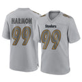 Kdoa P.Steelers #99 Derrick Harmon Player Gray Atmosphere Fashion Home Game Stitched Jerseys
