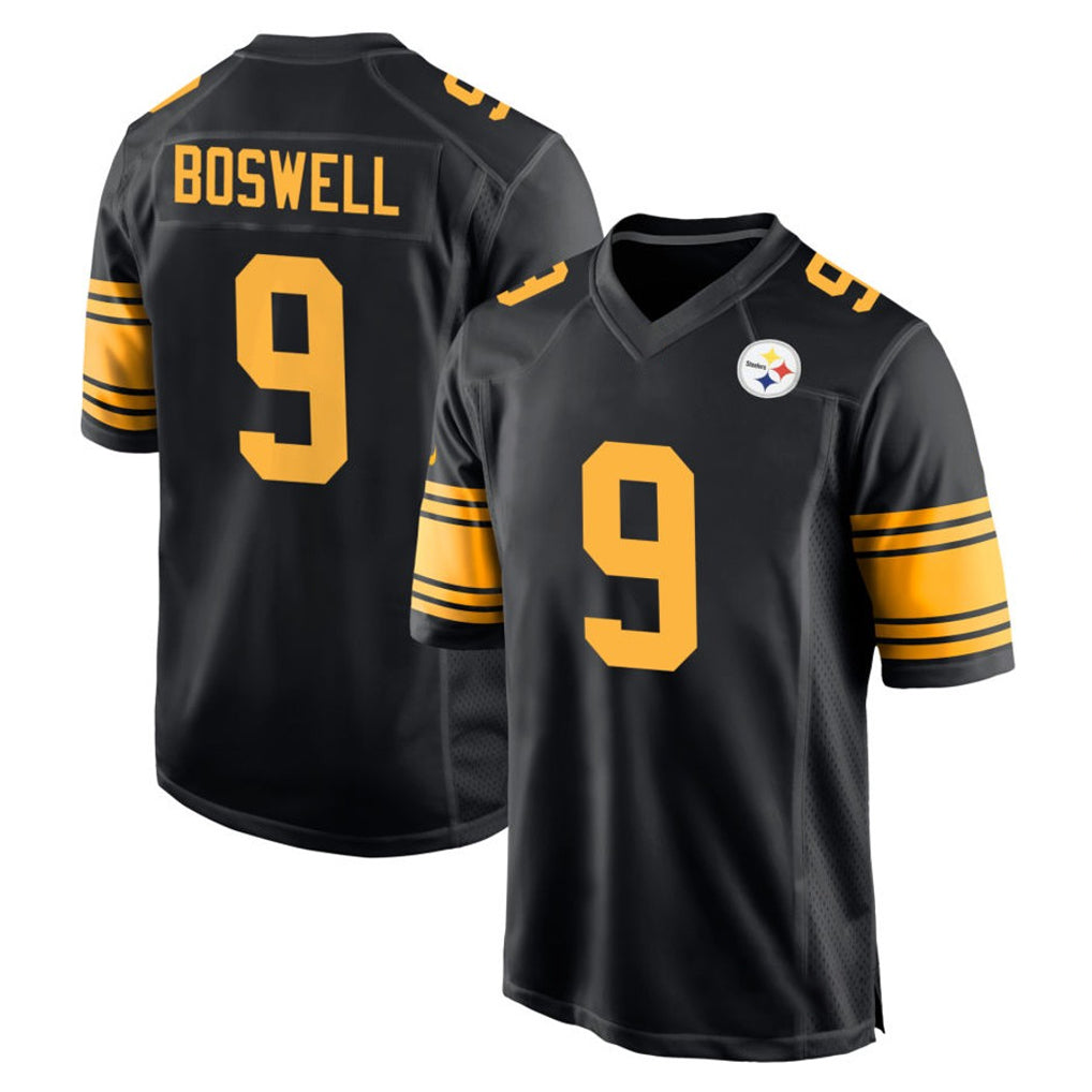 Kdoa P.Steelers #9 Chris Boswell Player Black Color Rush Home Game Stitched Jerseys