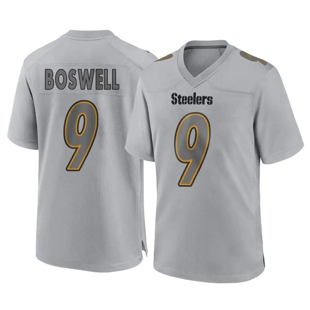 Kdoa P.Steelers #9 Chris Boswell Player Gray Atmosphere Fashion Home Game Stitched Jerseys