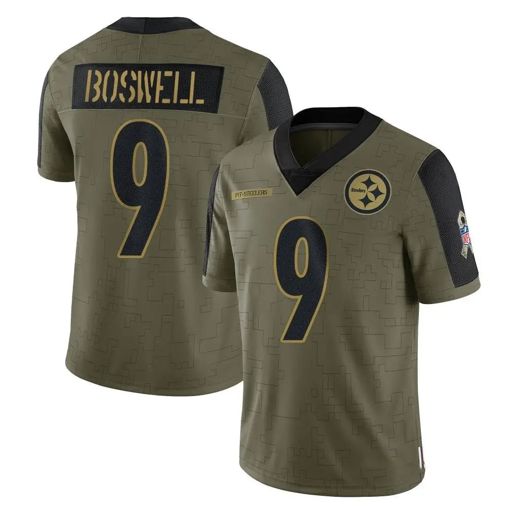 Kdoa P.Steelers #9 Chris Boswell Player Olive Salute To Service Limited Game Stitched Jerseys