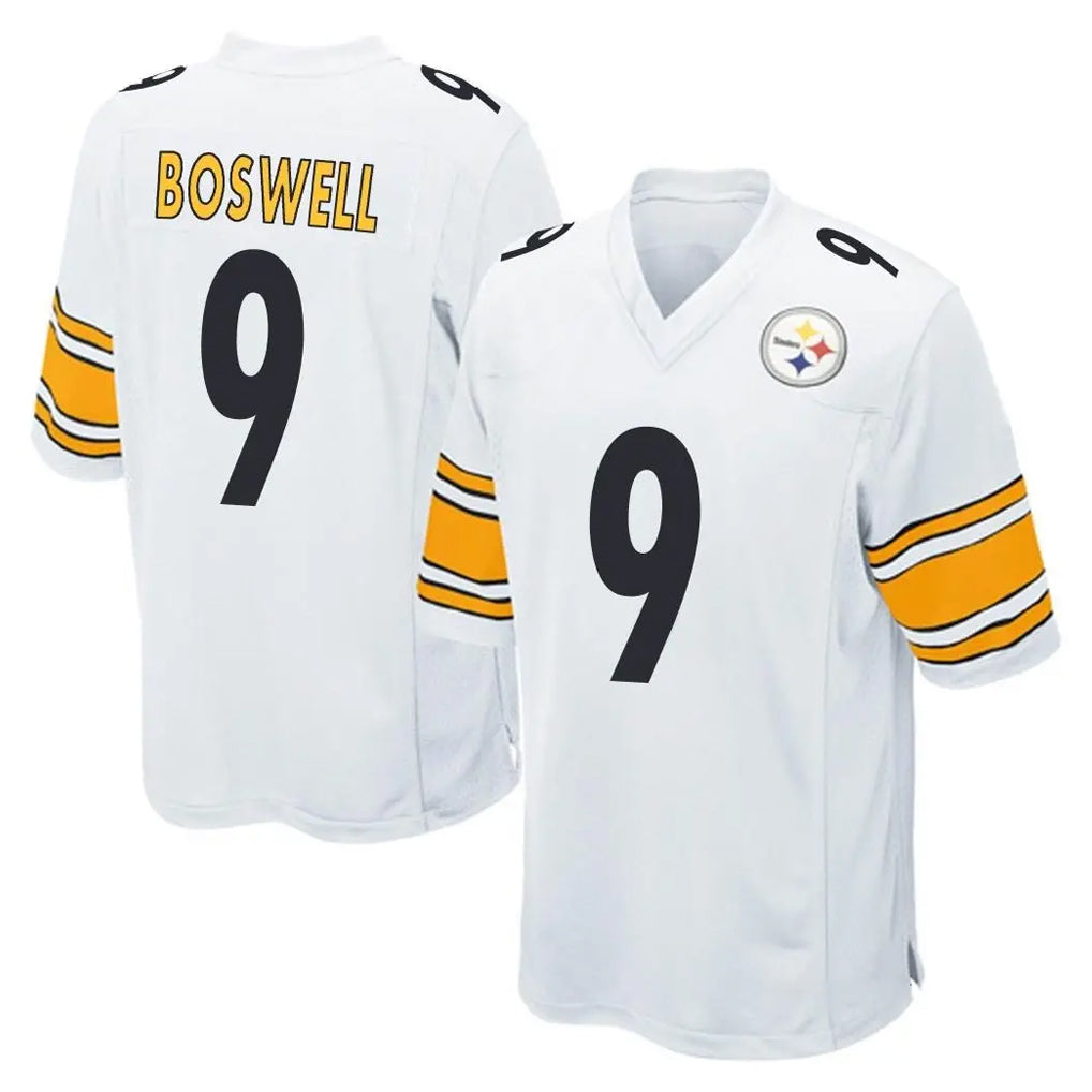Kdoa P.Steelers #9 Chris Boswell Player White Home Game Stitched Jerseys
