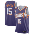 Kdoa P.Suns #15 Devin Booker Purple Swingman Player Jerseys - Icon Edition