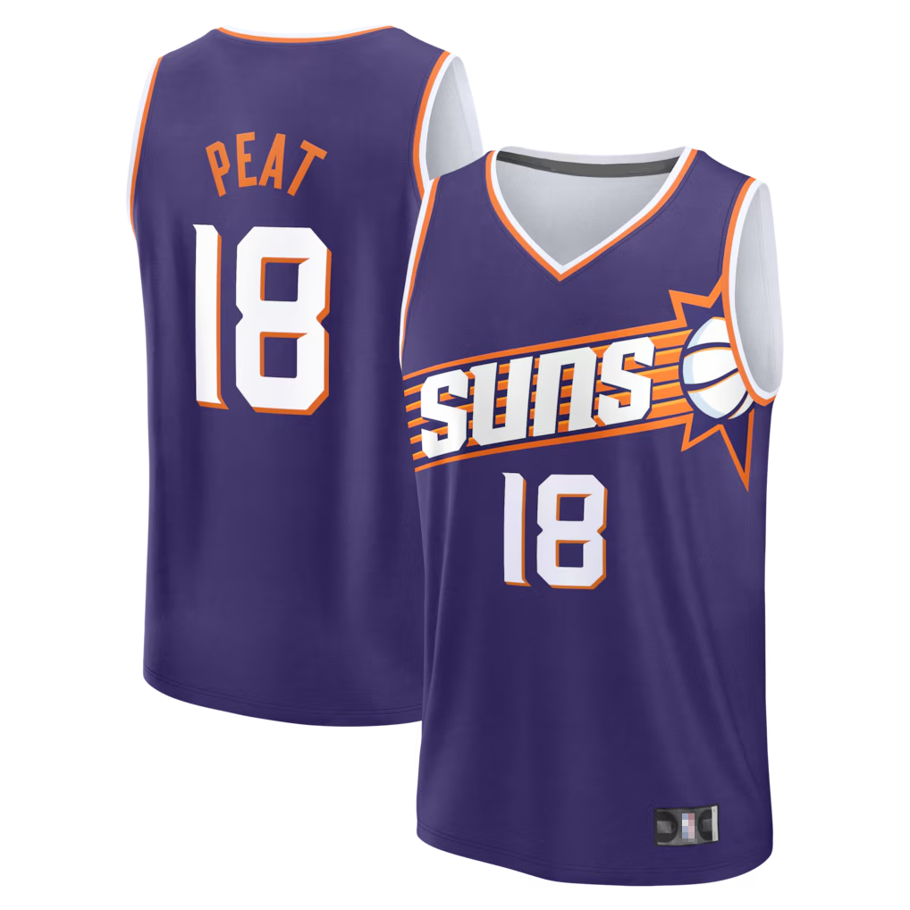 Kdoa P.Suns #18 Koa Peat Fanatics Purple Fast Break Jerseys - Icon Edition