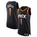 Kdoa P.Suns #1 Devin Booker Black Authentic Player Jerseys - Statement Edition