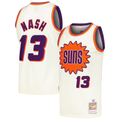 Kdoa P.Sunss #13 Steve Nash Mitchell & Ness Cream Chainstitch Swingman Jerseys
