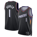 Kdoa P.Sunss #1 Devin Booker Black Swingman Jerseys - Statement Edition