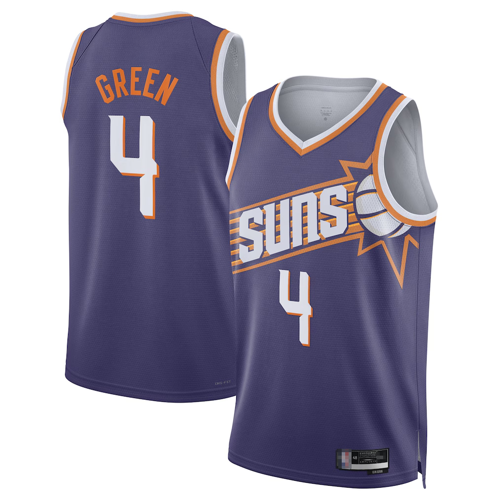 Kdoa P.Sunss #4 Jalen Green Purple Swingman Jerseys - Icon Edition