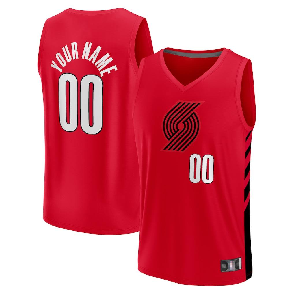 Kdoa PT.Blazers Fanatics Red Fast Break Replica Jerseys - Statement Edition