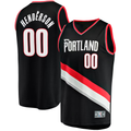 Kdoa PT.Blazers #00 Scoot Henderson Fanatics Black Fast Break Replica Jerseys - Icon Edition