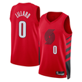 Kdoa PT.Blazers #0 Damian Lillard White Swingman Jerseys - Association Edition