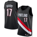 Kdoa PT.Blazers #17 Shaedon Sharpe Black Swingman Jerseys - Icon Edition