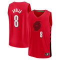 Kdoa PT.Blazers #8 Deni Avdija Fanatics Red Fast Break Player Jerseys - Statement Edition