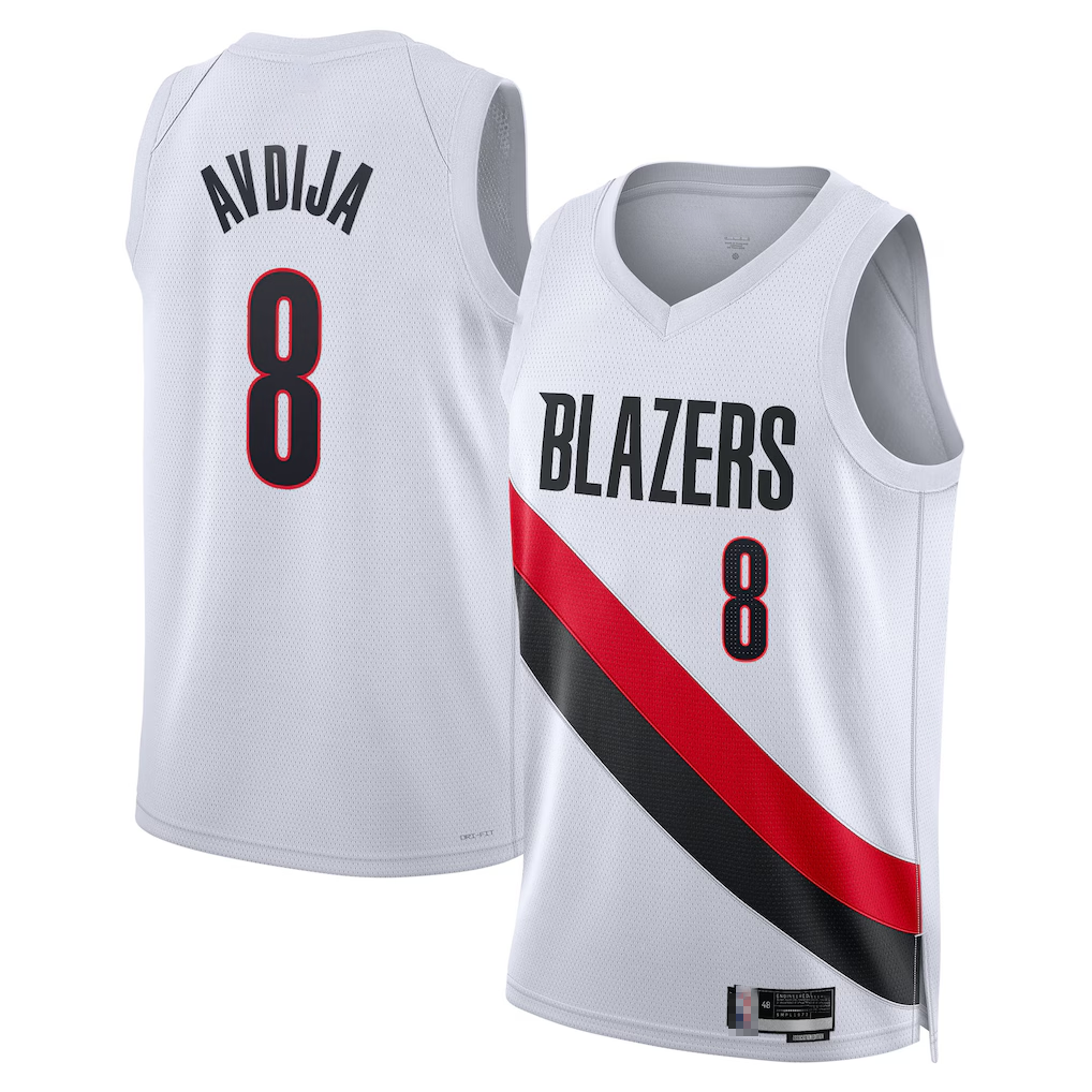 Kdoa PT.Blazers #8 Deni Avdija White Swingman Jerseys - Association Edition