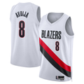 Kdoa PT.Blazers #8 Deni Avdija White Swingman Jerseys - Association Edition