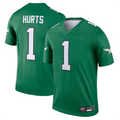 Kdoa P,Eagles #1 Jalen Hurts Player Kelly Green Legend Stitched Jerseys