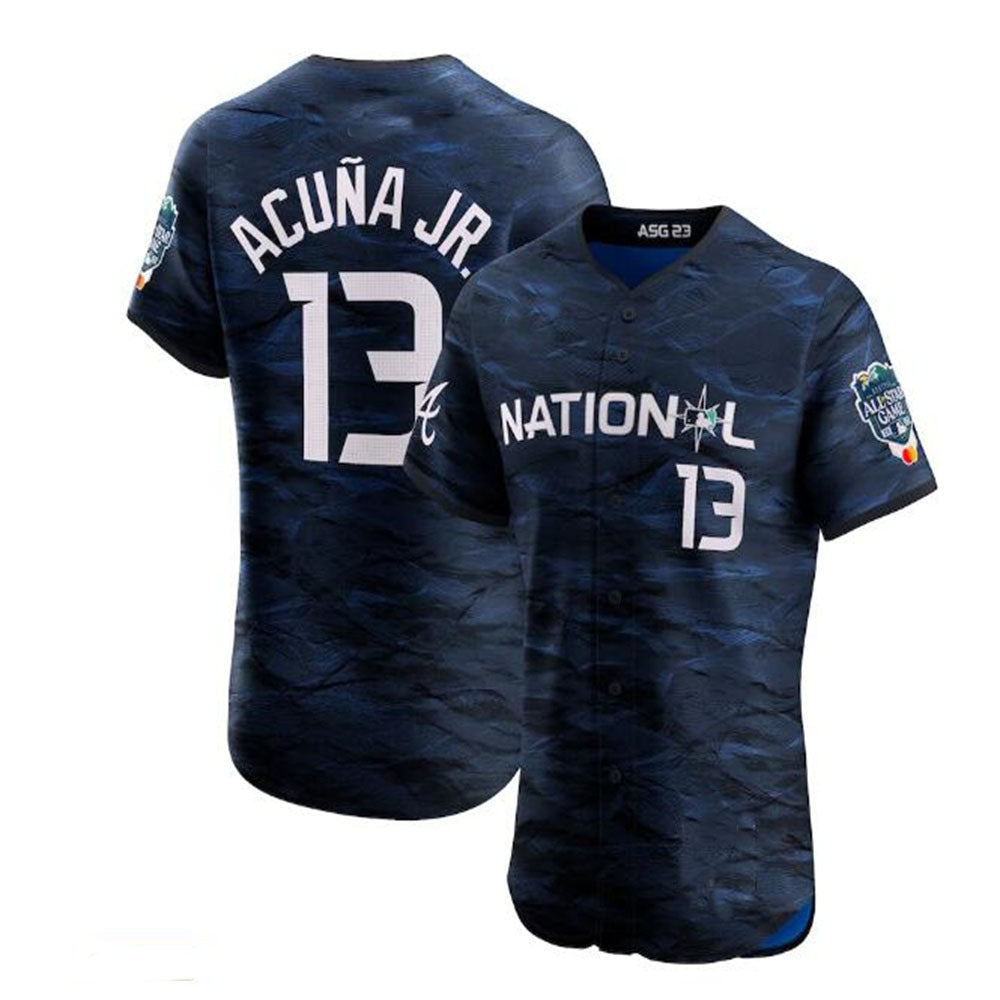 Kdoa A.Braves #13 Ronald Acuna Jr. National League 2023 All-Star Game Vapor Premier Elite Player Jersey - Royal Personalized Jerseys