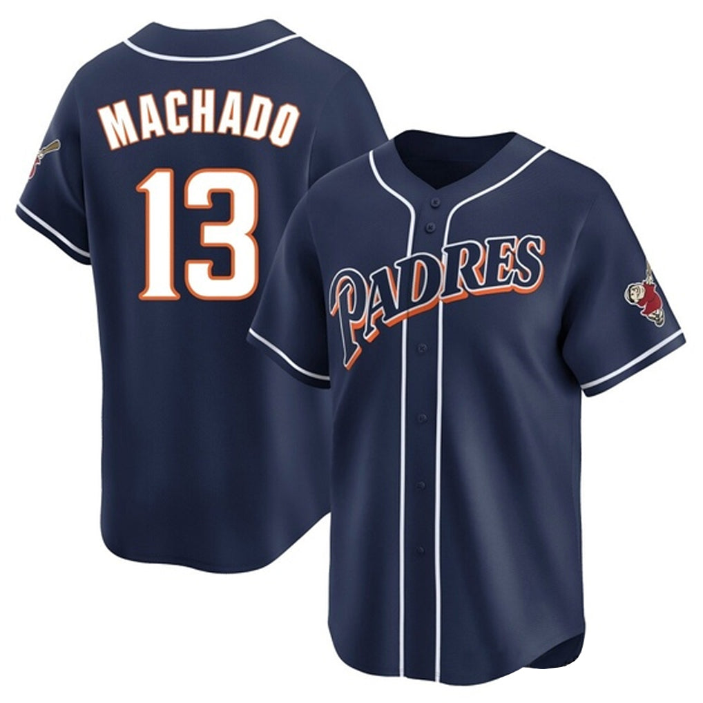 Kdoa S.Diego Padres #13 Manny Machado Player Navy Cooperstown Collection Limited Home Stitched Jerseys