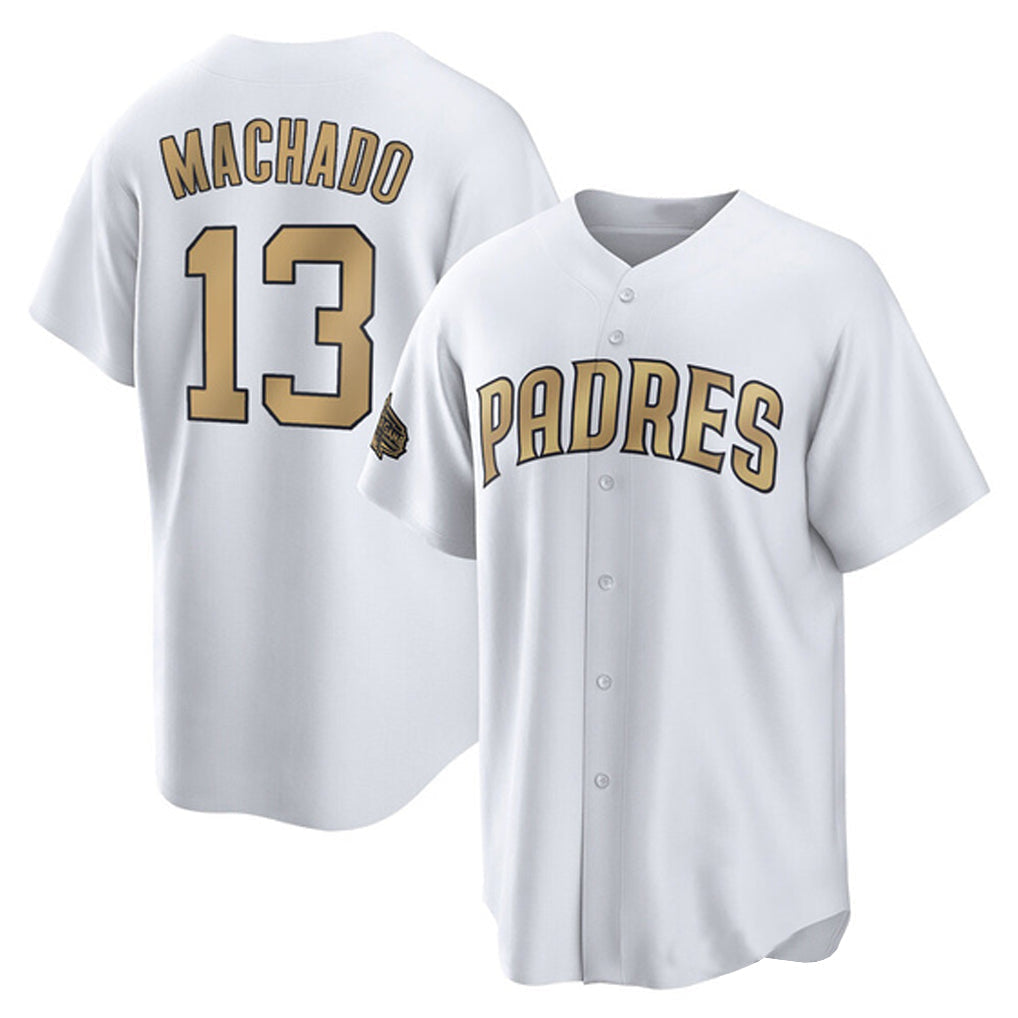 Kdoa S.Diego Padres #13 Manny Machado Player White Replica All-Star Game Home Stitched Jerseys