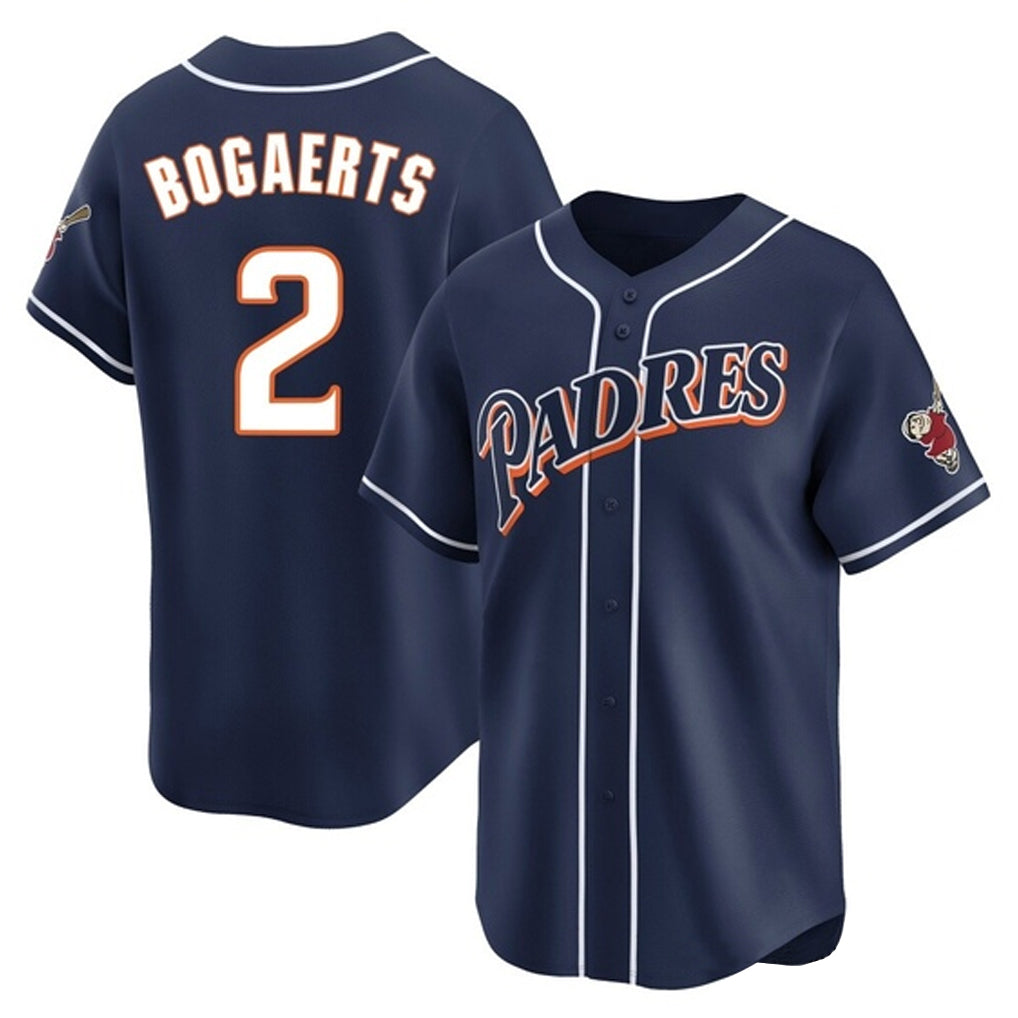 Kdoa S.Diego Padres #2 Xander Bogaerts Player Navy Cooperstown Collection Limited Home Stitched Jerseys