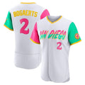 Kdoa S.Diego Padres #2 Xander Bogaerts Player White City Connect Home Limited Elite Stitched Jerseys