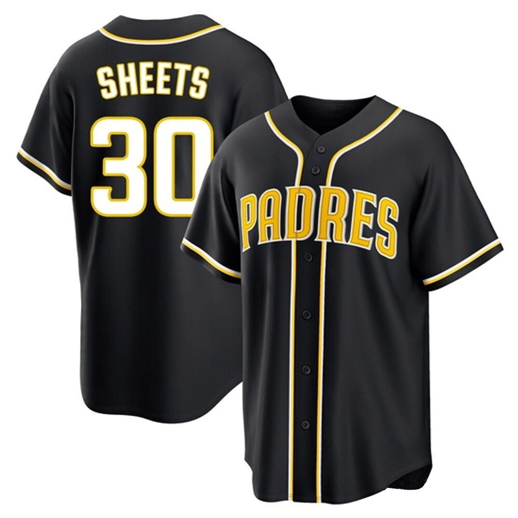 Kdoa S.Diego Padres #30 Gavin Sheets Player Black 2026 Fashion Home Stitched Jerseys