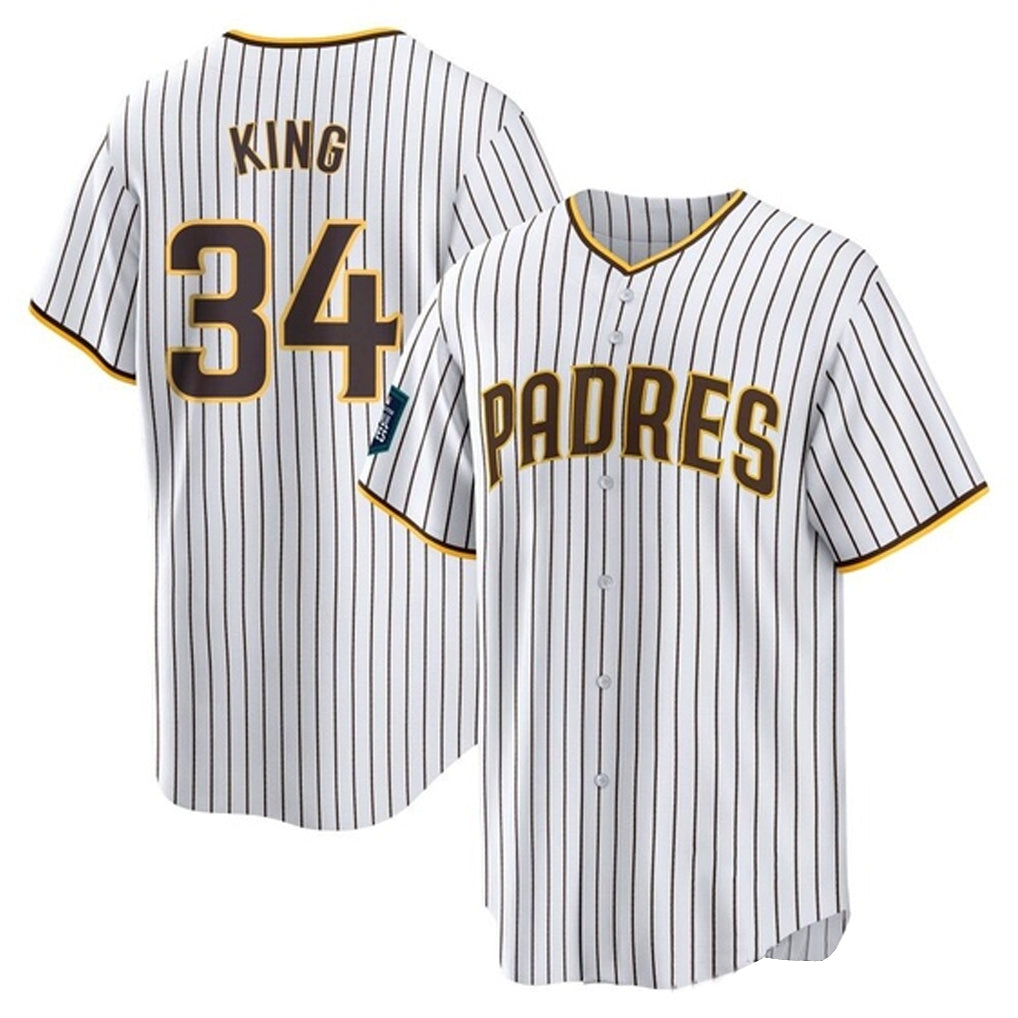 Kdoa S.Diego Padres #34 Michael King Player White Home Game Stitched Jerseys
