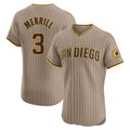 Kdoa S.Diego Padres #3 Jackson Merrill Player Khaki Home Limited Elite Stitched Jerseys