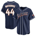 Kdoa S.Diego Padres #44 Joe Musgrove Player Navy Cooperstown Collection Limited Home Stitched Jerseys