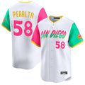 Kdoa S.Diego Padres #58 Wandy Peralta Player White City Connect Home Limited Stitched Jerseys