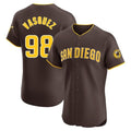 Kdoa S.Diego Padres #98 Randy Vasquez Player Brown Home Limited Elite Stitched Jerseys