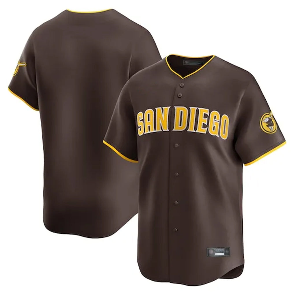 Kdoa S.Diego Padres Blank Player Brown Home Limited Stitched Jerseys