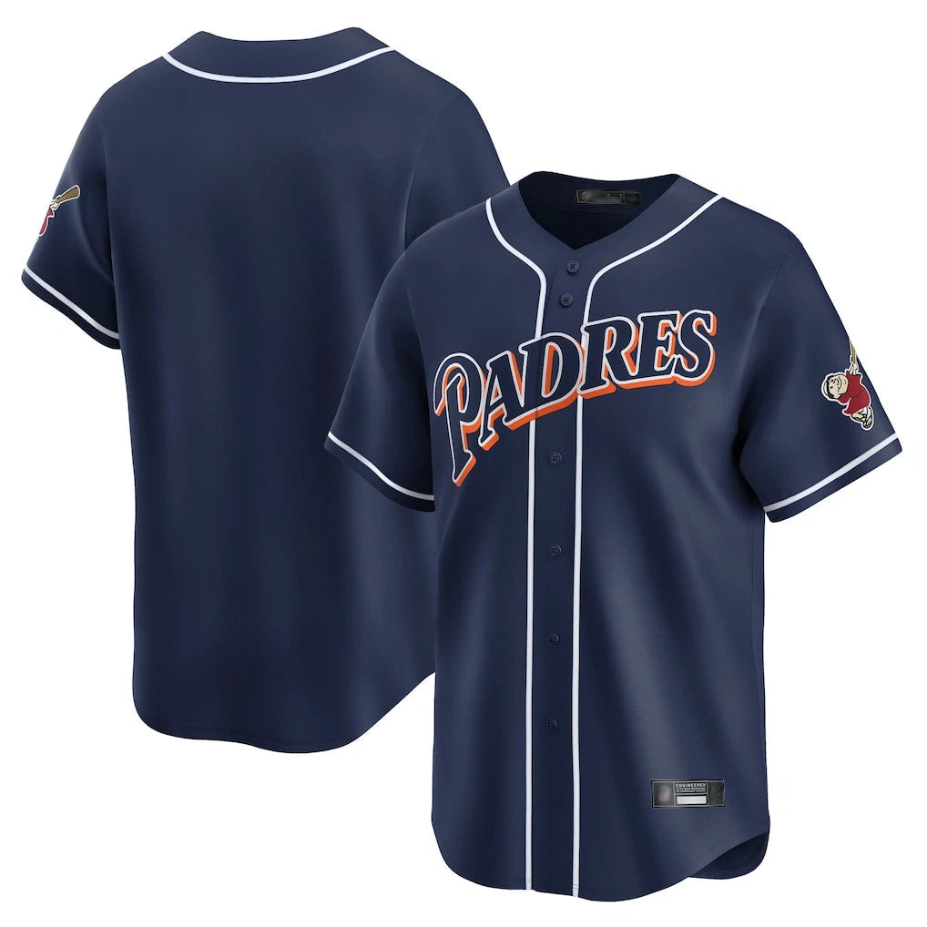 Kdoa S.Diego Padres Blank Player Navy Cooperstown Collection Limited Stitched Jerseys