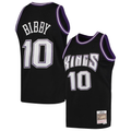 Kdoa S.Kings #10 Mike Bibby Mitchell & Ness Black Hardwood Classics Swingman Jerseys