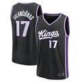 Kdoa S.Kings #17 Jonas Valan?i¨±nas Fanatics Black Fast Break Replica Jerseys - Icon Edition