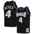 Kdoa S.Kings #4 Chris Webber Mitchell & Ness Black 2000-2001 Hardwood Classics Swingman Jerseys