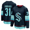 Kdoa S.Kraken #31 Philipp Grubauer Navy Home Breakaway Player Jerseys