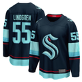 Kdoa S.Kraken #55 Ryan Lindgren Deep Sea Blue Home Breakaway Jerseys